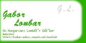 gabor lombar business card